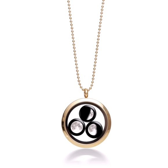 Moon Glow Family Locket in Rose Gold - Picture 1 of 8